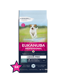 EUKANUBA Erwachsenenfutter für kleine und mittelgroße Hunde ohne Getreide 18 kg