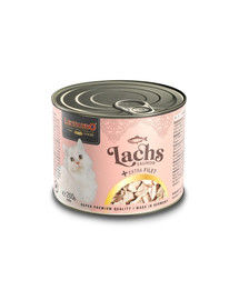 LEONARDO Lachs mit extra Filet Nassfutter für Katzen 6x200g