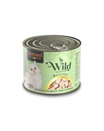 LEONARDO Wildschwein mit extra Filet Nassfutter für Katzen 6x200g