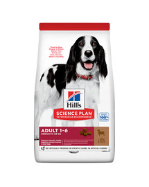 HILL'S Science Plan Canine Adult Medium Lamb & Rice 18 kg Hundefutter für mittelgroße Rassen mit Lamm und Reis
