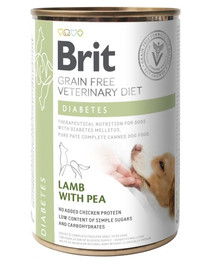 BRIT Veterinary Diet Diabetes Lamb, Pea Nassfutter für Hunde 400g