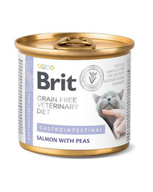BRIT Veterinary Diet Gastrointestinal Salmon, Pea Katzennassfutter 200 g