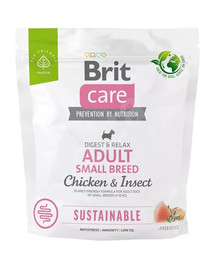 BRIT Care Sustainable Adult Small Breed mit Huhn und Insekten 1 kg