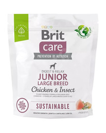 BRIT Care Sustainable Junior Large Breed mit Huhn und Insekten 1 kg