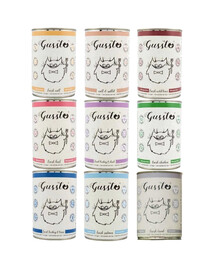 GUSSTO Cat mix Geschmacks 9x400 g