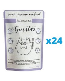 GUSSTO Cat Fresh Turkey & Duck 24x85 g