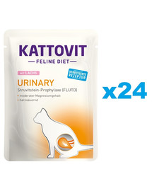 KATTOVIT Feline Diet Urinary Lachs 24 x 85 g
