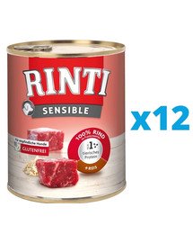 RINTI Sensible Rind + Reis 12 x 800 g
