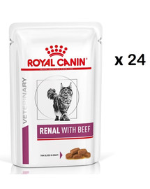 ROYAL CANIN Renal Feline Rind 24 x 85 g