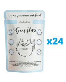 GUSSTO Cat Fresh Salmon mit Lachs 24x85 g