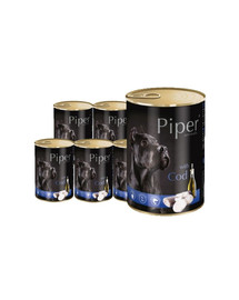 DOLINA NOTECI PIPER mit Kabeljau 12x800 g Nassfutter für ausgewachsene Hunde