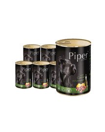 DOLINA NOTECI PIPER mit Wildfleisch und Kürbis Nassfutter für ausgewachsene Hunde 12x800g