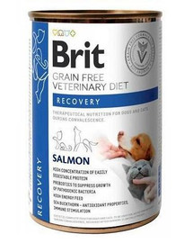 BRIT Veterinary Diet Recovery Salmon Nassfutter für Hunde und Katzen 400 g