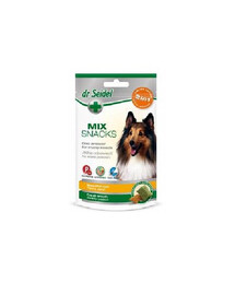 DR SEIDEL Snacks Mix 2W1 Für schönes Fell und frischen Atem für Hunde 90g
