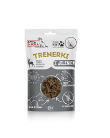 SYTA MICHA Trainingssnacks mit Hirsch für Hunde fettarm 80g