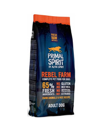 PRIMAL SPIRIT Rebel Farm weiches Hundefutter Huhn und Fisch 12 kg