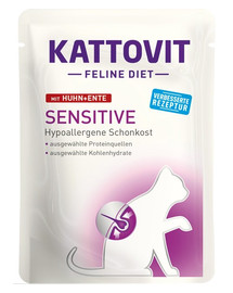 KATTOVIT Feline Diet Sensitive Huhn + Ente 85 g