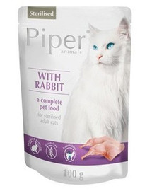 DOLINA NOTECI PIPER Animals Kaninchenfutter für Katzen nach der Sterilisation 100 g