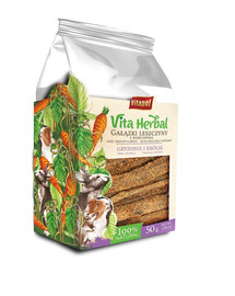 VITAPOL Ringi-Rolls Haselnusszweige mit Karotten für Nager 50g