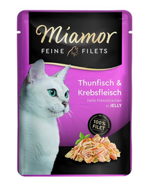 MIAMOR Feine Filets Thunfisch und Flusskrebse 100 g im Beutel