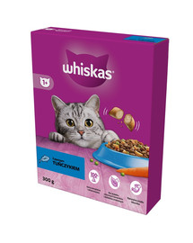 WHISKAS Adult 300g: Trockenfutter für adulte Katzen mit leckerem Thunfisch