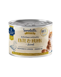 SANABELLE Ente & Huhn 400 g Pastete für ausgewachsene Katzen