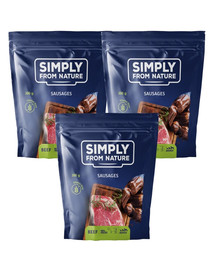 SIMPLY FROM NATURE Sausages with beef Würste mit Rind 3 x 300 g