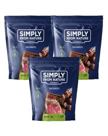 SIMPLY FROM NATURE Sausages with beef Würste mit Rind 3 x 300 g