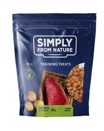 SIMPLY FROM NATURE Trainings-Leckerlis für Hunde mit Straußenfleisch und Vanille 300 g