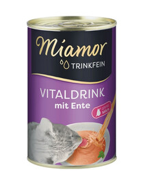 MIAMOR Trinkfein Suppe mit Ente für Katze 12x135 g