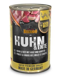 BELCANDO HUHN & ENTE MIT HIRSE & KAROTTEN 400 g
