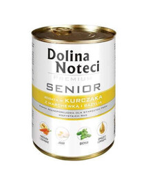 DOLINA NOTECI Premium Senior Huhn mit Karotten und Basilikum 400g