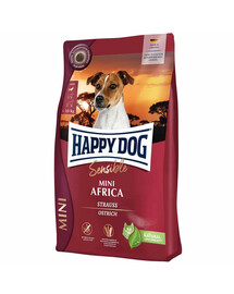 HAPPY DOG Sensible Mini Africa 4 kg mit einem Strauß