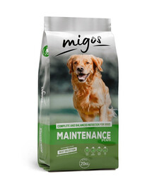 MIGOS Maintenance Plus 20 kg für wenig aktive Hunde mit Vitaminen