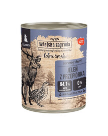 WIEJSKA ZAGRODA Forest Flavours Hirsch mit Wachtel 800 g für Welpen
