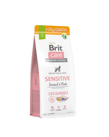 BRIT Care Sustainable Sensitive Insect & Fish für erwachsene Hunde mit Insekten und Fisch 12+2 kg