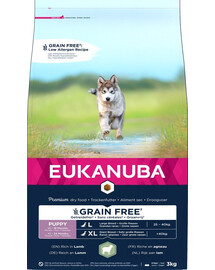 EUKANUBA Grain Free L Puppy Lammfleisch 3 kg für Welpen großer Rassen