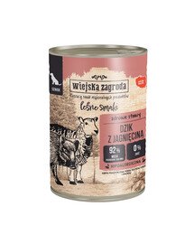 WIEJSKA ZAGRODA Forest Flavours Wildschwein mit Lammfleisch 400 g für ältere Hunde