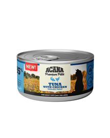 ACANA Premium Pate Tuna & Chicken Thunfisch und Hühnerpastete für Katzen 8 x 85 g