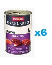 ANIMONDA GranCarno Senior mit Lamm und Kalb 6 x 800 g