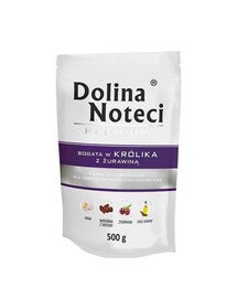 DOLINA NOTECI Premium reich an Kaninchen mit Moosbeere 500 g