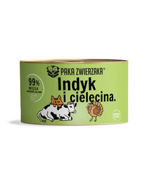 PAKA ZWIERZAKA Truthahn mit Kalbfleisch Nassfutter für Katzen 200 g