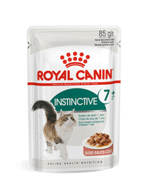 ROYAL CANIN Instinctive +7 in Soße, Nassfutter in Soße für ältere, wählerische Katzen
