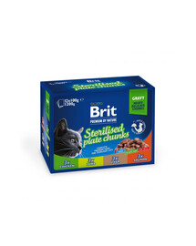 BRIT PREMIUM Pouch Sterile Plate 12x100g für sterilisierte Katzen