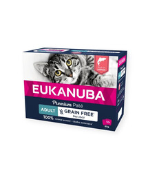 EUKANUBA Grain Free Adult Lachspastete 12 x 85 g
