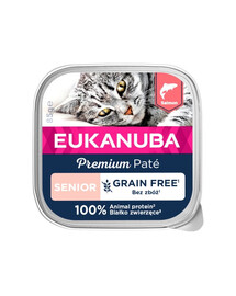 EUKANUBA Grain Free Senior Senior Katzenpastete Lachs 16 x 85 g