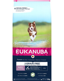 EUKANUBA Grain Free S/M Puppy Lamm 12 kg für kleine und mittelgroße Welpenrassen