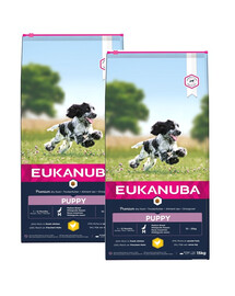 EUKANUBA Growing Puppy Medium Breeds Chicken 30 kg (2 x 15kg)