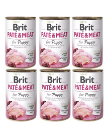 BRIT Pate&Meat puppy 6 x 400 g Welpenpastete