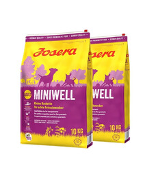 JOSERA Miniwell 2x 10kg für ausgewachsene Hunde kleiner Rassen